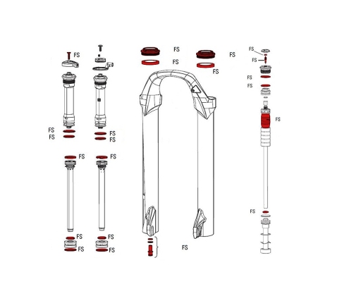 Ремонтный комплект для вилки RockShox Full