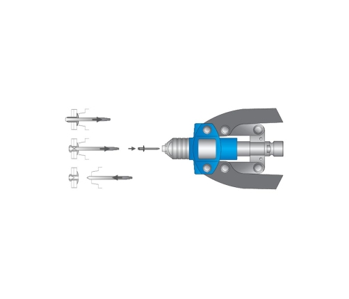 Rokas kniedēšanas komplekts Unior 1301/6