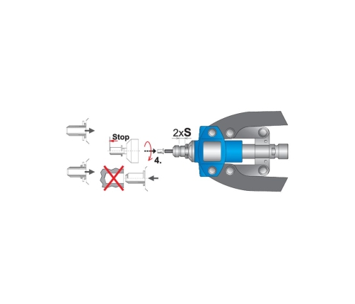 Rokas kniedēšanas komplekts Unior 1301/6