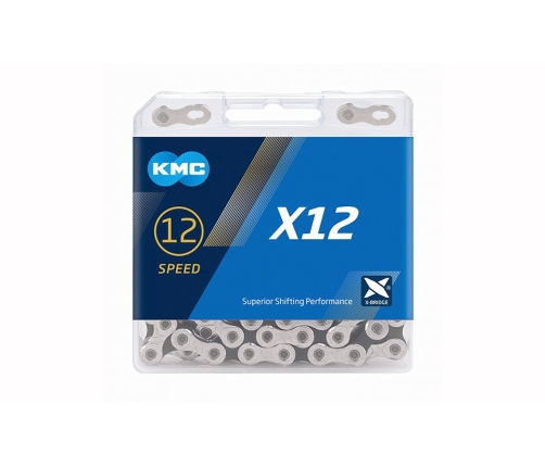 Ķēde KMC X12 Silver black