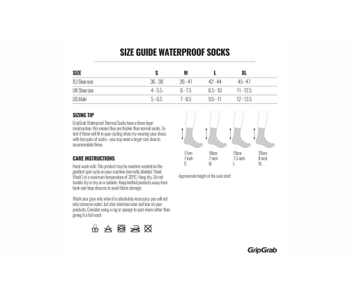 GripGrab riteņbraukšanas zeķes Waterproof Merino Thermal M 39-41