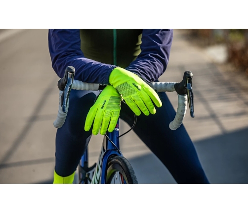 GripGrab ziemas cimdi GripGrab Ride Hi-Vis Windproof Midseason XS