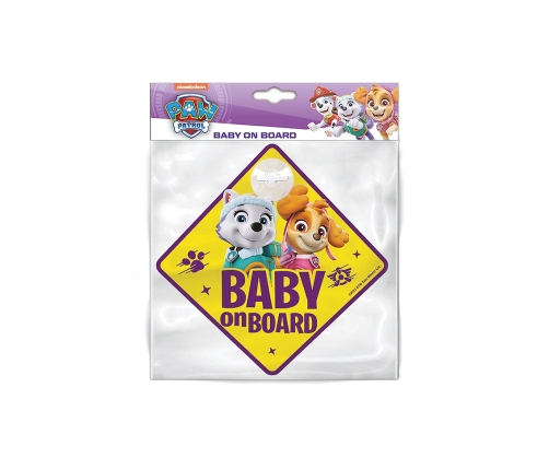 Знак Baby on board Seven Paw Patrol Girls