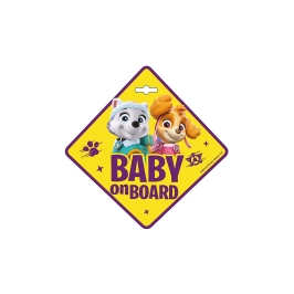 Zīme Baby on board Seven Paw Patrol Girls