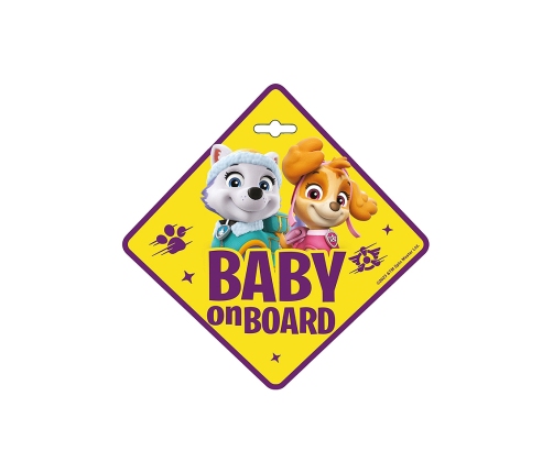 Знак Baby on board Seven Paw Patrol Girls