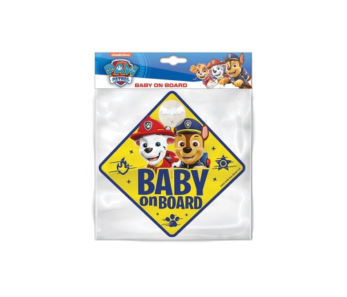 Zīme Baby on board Seven Paw Patrol Boys