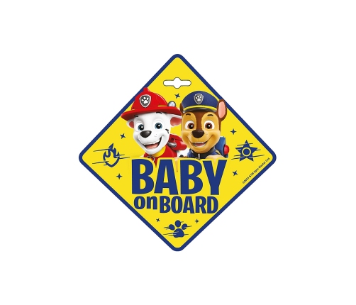 Zīme Baby on board Seven Paw Patrol Boys