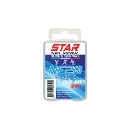 Воск для скольжения и пробковая губка Star Ski Wax NF20