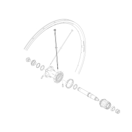 Спицы Shimano 272 mm WH-R600-R