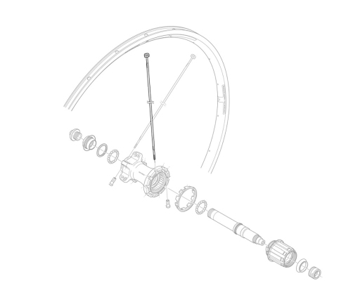 Спицы Shimano 272 mm WH-R600-R