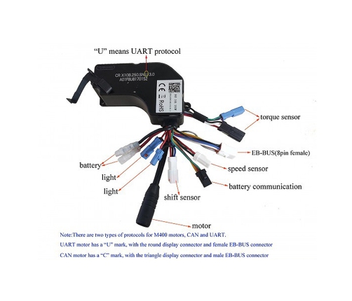 Блок управления для электронного велосипеда Bafang M400 UART
