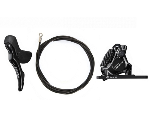 Комплект дисковых тормозов левый Shimano ST-R7120 (L) BR-7170 (F)