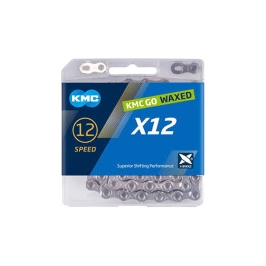 Ķēde KMC X12 Silver Waxed