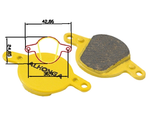 Колодки для дисковых тормозов Alhonga
