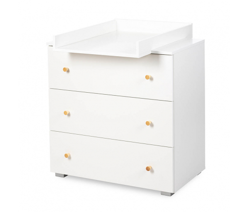 Kumode ar pārtinamo galdiņu Klups KAROLINA WHITE-PINE