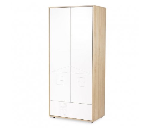 Skapis Klups IDA BEECH- WHITE