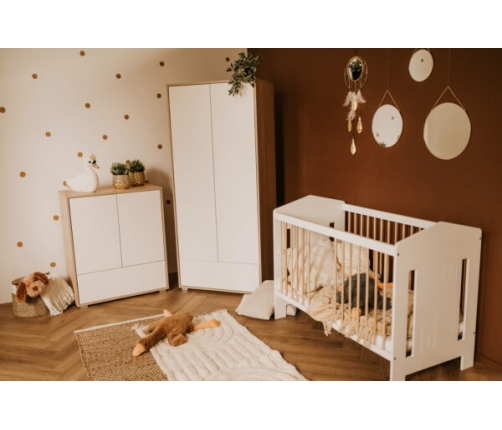 Skapis Klups IDA BEECH- WHITE