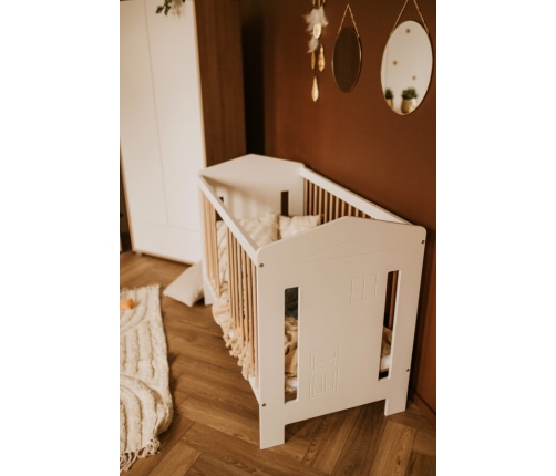 Bērnu gulta Klups IDA BEECH- WHITE