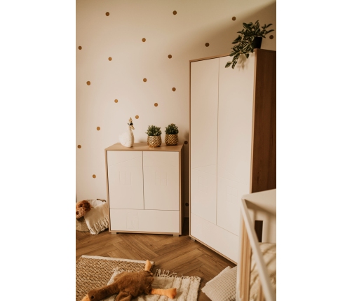 Skapis Klups IDA BEECH- WHITE