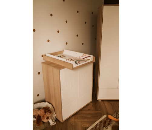 Komoda Klups IDA BEECH- WHITE