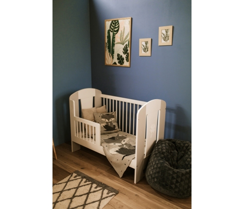 Bērnu gulta Klups NATI WHITE-GREY