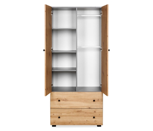 Skapis Klups PAULINE GRAPHITE-OAK