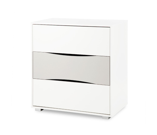 Kumode ar pārtinamo galdiņu Klups NATI WHITE-GREY