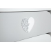 Kumode ar pārtinamo galdiņu Klups NEL HEART WHITE-GREY