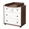 Kumode ar pārtinamo galdiņu Klups SAFARI GIRAFFE WHITE-WALNUT