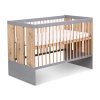 Детская кроватка KLUPS с бортиком PAULINE GRAPHITE-OAK 120x60