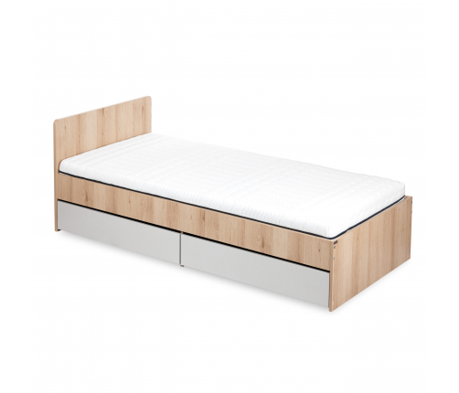 Jauniešu gulta ar veļas kasti Klups DALIA BEECH-GREY 200×90