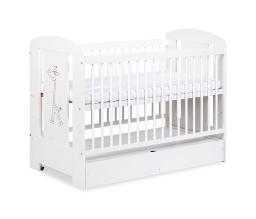 Bērnu gulta Klups SAFARI GIRAFFE WHITE 120x60