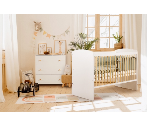 Детская кроватка Klups KAROLINA II White 120x60