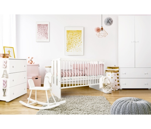 Kumode ar pārtinamo galdiņu Klups PAULA WHITE