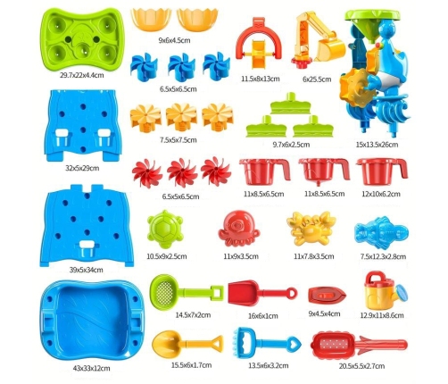 WOOPIE Wodospad XXL Ścianka Wodna 2w1 Stolik Wodny