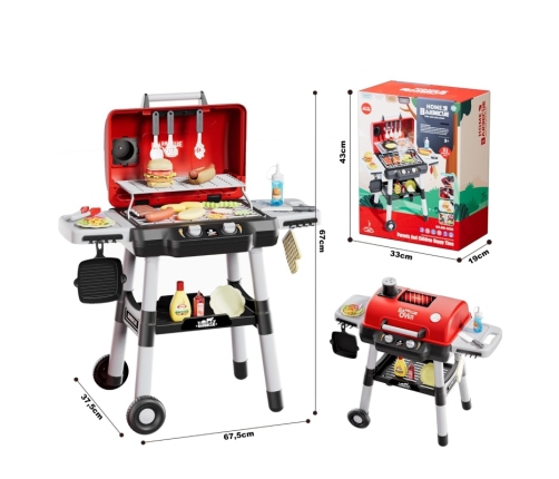 WOOPIE Grill Barbecue Kuchnia Ogrodowa Interaktywna LED Zestaw XL 31 el.