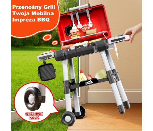WOOPIE Grill Barbecue Kuchnia Ogrodowa Interaktywna LED Zestaw XL 31 el.