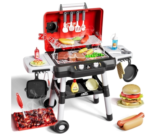 WOOPIE Grill Barbecue Kuchnia Ogrodowa Interaktywna LED Zestaw XL 31 el.