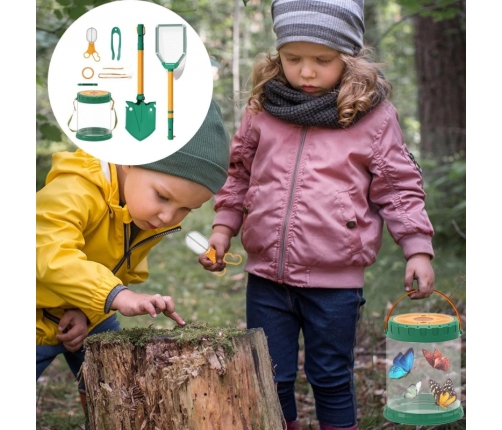 WOOPIE Zestaw Małego Odkrywcy Natury Siatka na Owazdy Motyle Pojemnik na Ryby