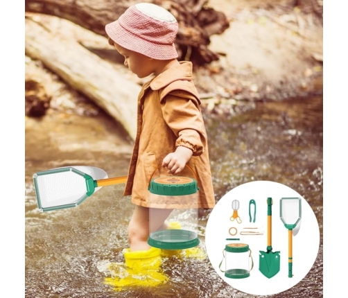 WOOPIE Zestaw Małego Odkrywcy Natury Siatka na Owazdy Motyle Pojemnik na Ryby