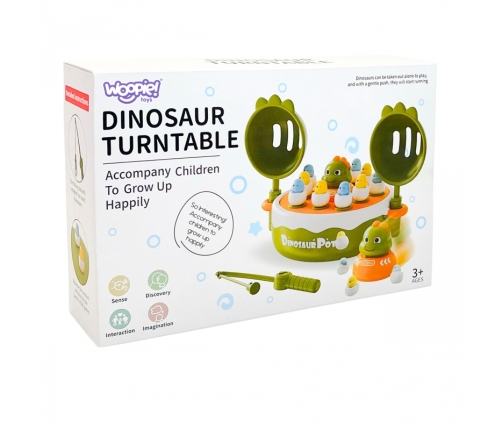 WOOPIE Gra Zręcznościowa Łowienie Dinozaurów 2w1 Katapulta