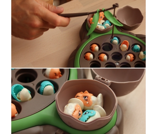 WOOPIE Gra Łowienie Dinozaurów Rybek 2 Wędki