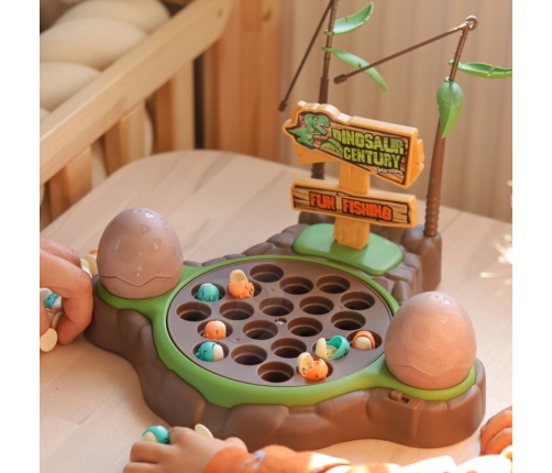 WOOPIE Gra Łowienie Dinozaurów Rybek 2 Wędki