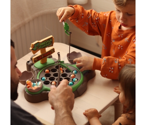 WOOPIE Gra Łowienie Dinozaurów Rybek 2 Wędki