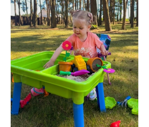 WOOPIE Stolik Wodny 2w1 Piaskownica 13 Akc.
