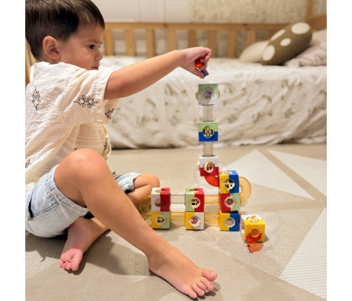 WOOPIE Tor Kulkowy Kulodrom Zestaw Konstrukcyjny Klocki 3D