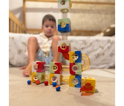 WOOPIE Tor Kulkowy Kulodrom Zestaw Konstrukcyjny Klocki 3D