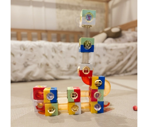 WOOPIE Tor Kulkowy Kulodrom Zestaw Konstrukcyjny Klocki 3D