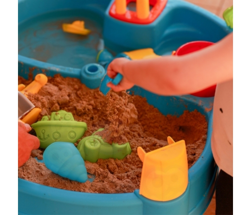 WOOPIE Stolik Wodny 2w1 Piaskownica Młyn 14 akc.