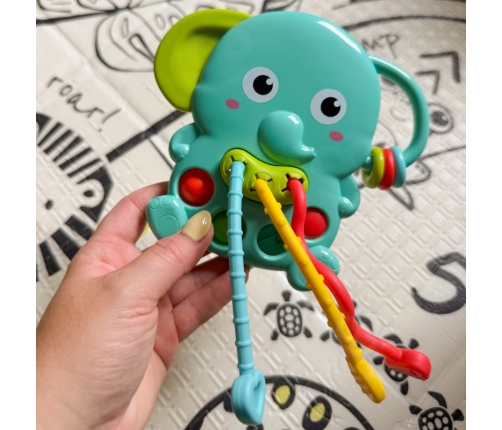 WOOPIE BABY Gryzak Sensoryczny Słonik Montessori 4w1